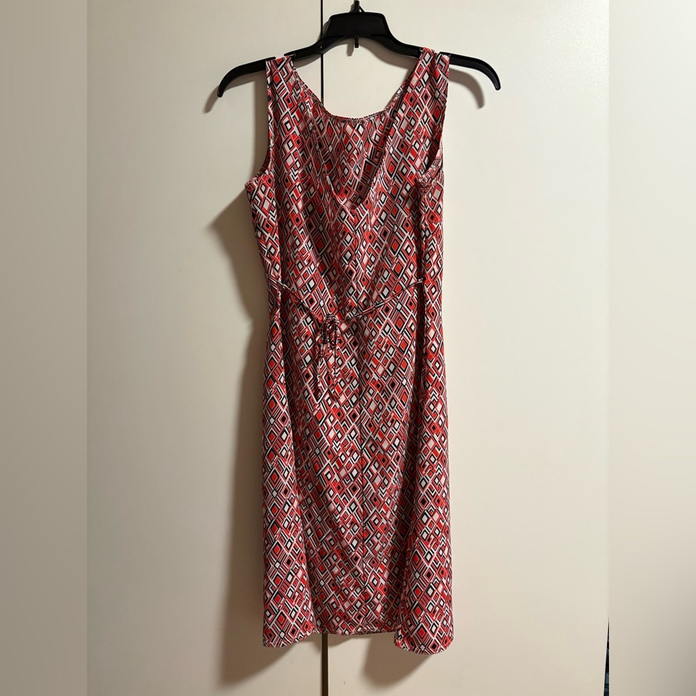 Anise size M Geometric Red Sleeveless Dress - Picture 5 of 8